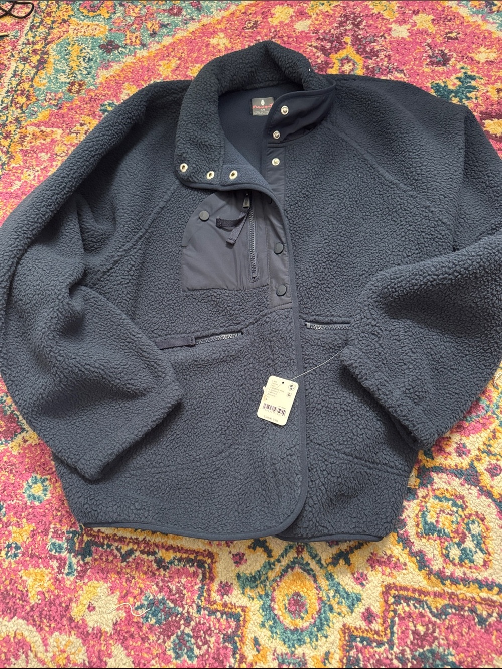 NWT Free People Movement Navy Fleece Jacket